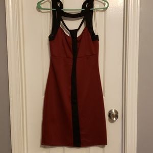 Maroon cocktail dress